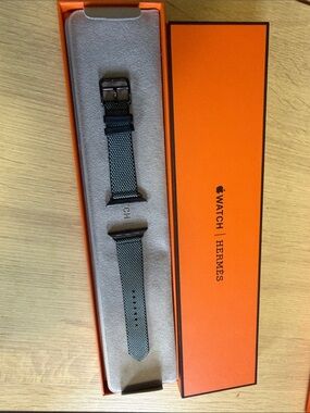 Hermes apple watch 40mm Noir/Écru Toile H Single Tour